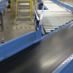 Conveyor belt inside a manufacturing site